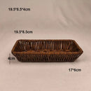 Axyaa Rattan Wicker Serving Baskets: 6 Stylish Handwoven Holders for Cutlery & Utensils