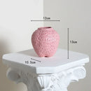 Axyaa Cartoon Strawberry Vase Flowerpot Girl Kids Room Decor Ceramic Home Accessories