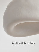 Axyaa Wabi Sabi Silk Chandelier: Nordic-Inspired LED Pendant Lighting for Minimalist Home Decor