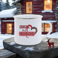 Axyaa Love Enamel Mug Set - Romantic Couples Coffee Cups