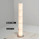 Nordic Style Axyaa Art Glass Floor Lamp with LED Strip for Living Room