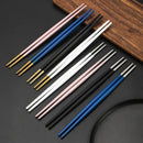 Axyaa Stainless Steel Chopsticks Set for Sushi, Cooking, and Korean Cuisine