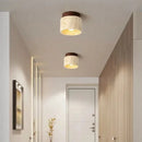 Axyaa Yellow Marble LED Ceiling Chandelier for Hotel Lobby, Restaurant, and Bedroom