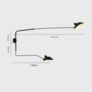 Axyaa Adjustable Long Arm LED Table Lamp for Living Room and Bedroom