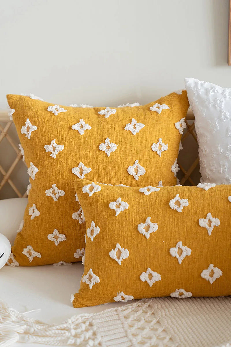 Axyaa Star Shaped Cushion Covers: 45x45 Throw Pillow for Sofa, Chair, Bedroom Decor