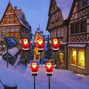 AxyaaTM Solar Christmas Courtyard Lights, Snowman, Elderly, Tree Scene Decoration
