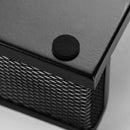 Axyaa Mesh Pen Holder for Desk, 3 Compartments Black Pencil Organizer