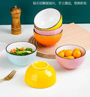 Axyaa Small Ceramic Rice Noodle Soup Bowl Set