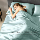 Axyaa Mulberry Silk Duvet Cover, Ultra Soft Quilt, King Size Bedding with Zipper