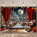 Axyaa Winter Night Santa Claus Tapestry Home Decoration