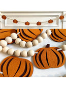 Axyaa Pumpkin & Wooden Beads Halloween Garland for Home Decor