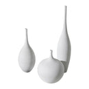 Axyaa Modern Minimalist Ceramic Vase Black White Handmade Art Decoration Living Room