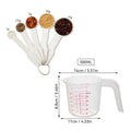 Axyaa Plastic Measuring Spoon Set for Baking and Cooking