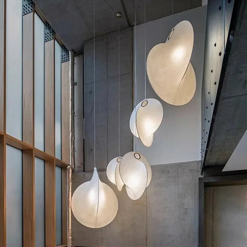Axyaa Silk Pendant Lights Chandelier for Dinning Room Loft Decor