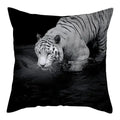 Axyaa Tiger Lion Pillow Case for Home Sofa Decor - Animal Throw Cover