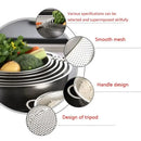 Axyaa Stainless Steel Mesh Strainer Colander Bowl with Handles