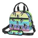 French Bulldog Art Lunch Bag by Axyaa: Insulated Bento Tote for Work, School, Picnic