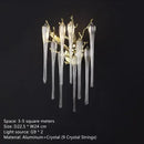 Axyaa Modern Crystal Chandelier Lighting for Dining & Living Room Decor