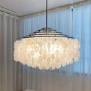 Axyaa Shell Chandelier: Vintage American Wind Chime for Restaurant & Bedroom