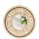 Axyaa Boho Wall Hanging Mirror for Aesthetic Home Decor