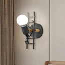 Axyaa Human Wall Light for Bedroom Living Room E27 Bedside Lamp