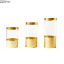 Axyaa Honeycomb Glass Vase: Decorative Hydroponics Flower Pot for Artificial Floral Arrangements