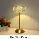 Axyaa Nordic Crystal Touch Desk Lamp LED Dimmable Bedside Lamp