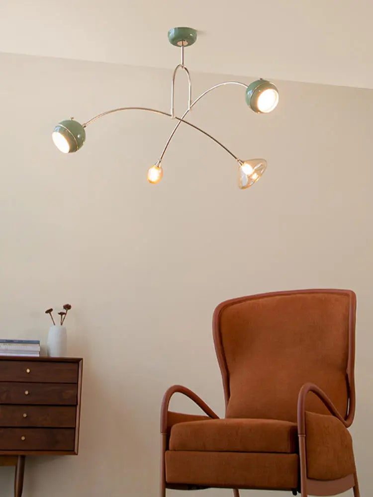 Axyaa Retro Glass Pendant Lights for Living Room, Bedroom, and Kitchen