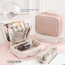 Axyaa Elegant Makeup Bag: Large Capacity, Handle, Travel-Friendly Cosmetic Organizer