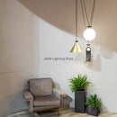 Axyaa Glass Chandelier LED Suspension Lamps for Restaurant, Bar, Bedroom