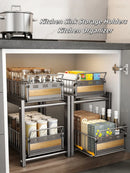 Axyaa Kitchen Storage Rack: Multi-functional Space-Saving Organizer for Bowls, Plates, and Utensils