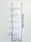 Axyaa 5-Tier Wall Shelves, Bathroom and Kitchen Storage Rack with Easy Assembly for Nordic Home Decor