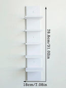 Axyaa 5-Tier Wall Shelves, Bathroom and Kitchen Storage Rack with Easy Assembly for Nordic Home Decor