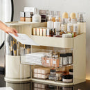 Axyaa Desktop Cosmetic Storage Box with Drawer - Large Capacity Organizer for Skincare and Makeup