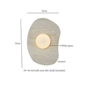 Axyaa Glass Ceramic LED Wall Lights for Home Decor