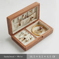 Axyaa Black Walnut Jewelry Box | Solid Wood Retro Storage | Handcrafted Organizer