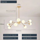 Axyaa Nordic Molecular Chandelier for Stylish Dining Room and Living Space