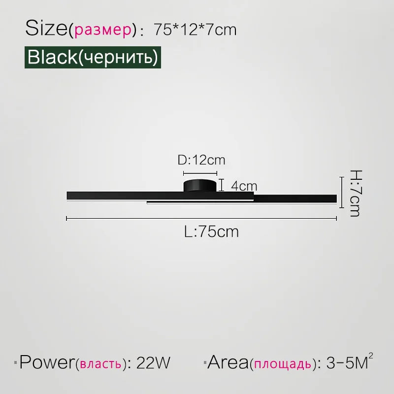 Axyaa Ceiling Lamp for Hallway, Balcony, Cloakroom - Minimalist Room Lighting