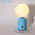 Axyaa Tricolored LED Ball-on-cylinder Rechargeable Lamp Touch Desk Light