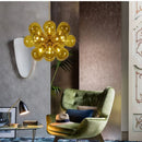 Axyaa Designer Glass Chandelier Modern LED Light Fixture for Children's Room, Living Room, Restaurant