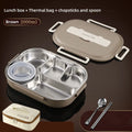 Axyaa Stainless Steel Insulated Lunch Box Set with Bag