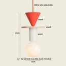 Axyaa Modern Nordic LED Wood Pendant Lamp for Bedroom and Living Room