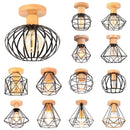 Axyaa Industrial Wire Cage Ceiling Lamp for Kitchen Living Room Bar Restaurant