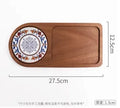 Axyaa Solid Wood Breakfast Tray Walnut Dried Fruit Dim Sum Bread Western Food Tray