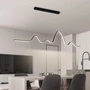 Axyaa Modern Wave Line Chandelier for Dining, Kitchen, and Office Decor