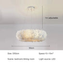 Nordic Feather Chandelier Pendant Light by Axyaa: Modern, Warmth, Eye Protection