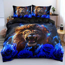 Axyaa Oversized Lion Design Down Comforter Cover for Boys, Extra Soft and Comfortable