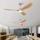 Axyaa Industrial Vintage Ceiling Fan with Remote Control - Retro Wood Blower