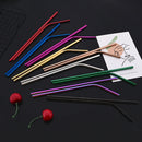 Axyaa Stainless Steel Straw Set: 20 Reusable Drinking Straws for Bar Party
