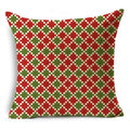 Axyaa Christmas Linen Pillowcase 45x45cm - Festive Home Decor & Gifts